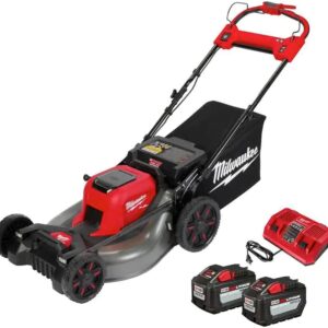 M18 FUEL Brushless Cordless 21 in. Walk Behind Dual Battery Self-Propelled Mower w/(2) 12.0Ah Battery and Rapid Charger